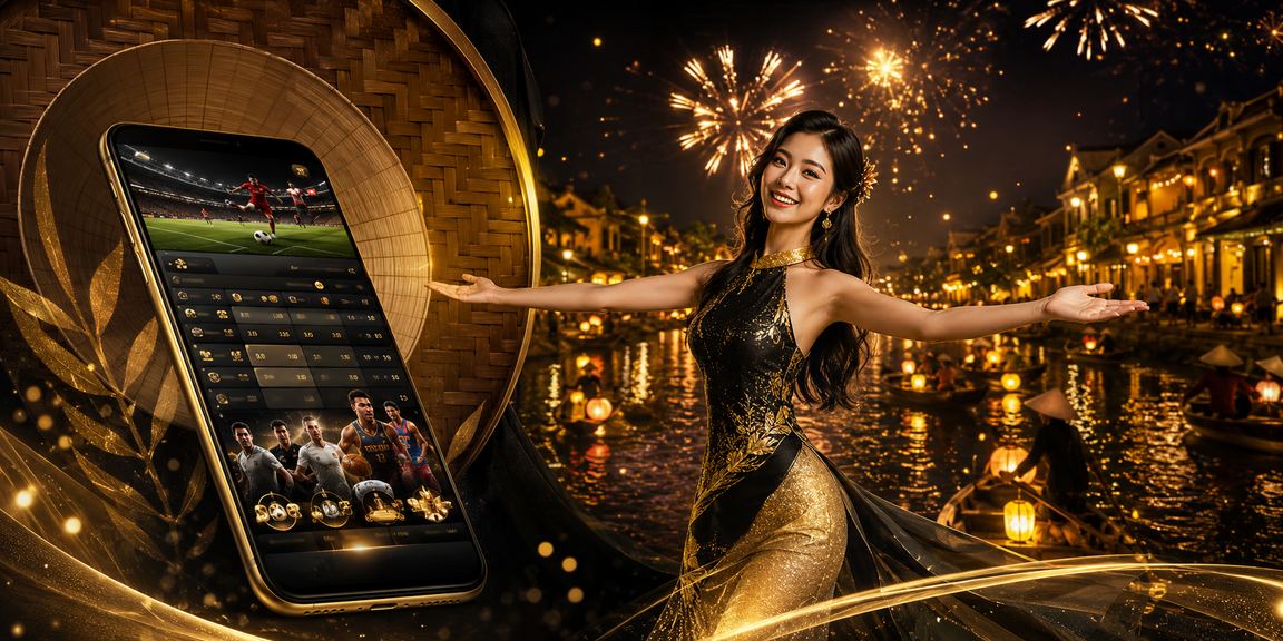 Người dùng đặt cược thể thao tại quán cà phê phố cổ Hội An